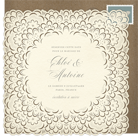 'French Bloom' Wedding Save the Date