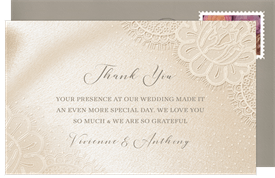 'Amelie' Wedding Thank You Note