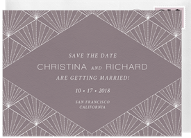 'Pearl Chandelier' Wedding Save the Date