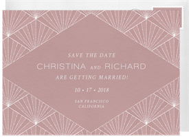 'Pearl Chandelier' Wedding Save the Date