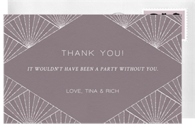 'Pearl Chandelier' Wedding Thank You Note