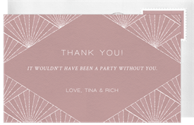 'Pearl Chandelier' Wedding Thank You Note