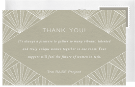 'Pearl Chandelier' Business Thank You Note