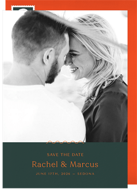 'Floral Emblem' Wedding Save the Date