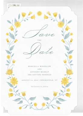 'Sweet Garden' Wedding Save the Date