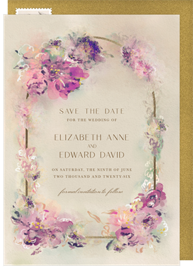 'Dreamy Garden' Wedding Save the Date
