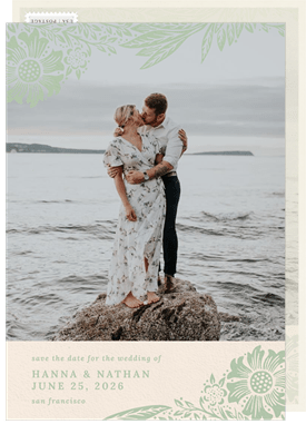 'Garden Bliss' Wedding Save the Date