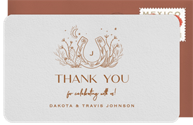 'Tucson' Wedding Thank You Note