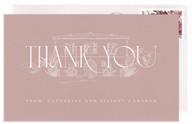 'Old Manor' Wedding Thank You Note