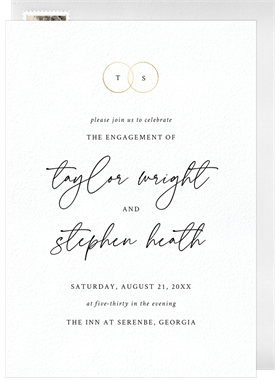 'Forever Rings' Party Invitation