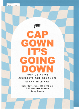 'Get Down Grad' Graduation Invitation