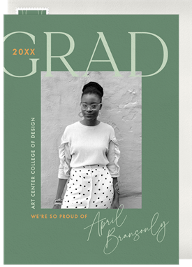'Mod Type Grad' Graduation Announcement
