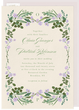 'Romantic Garden' Wedding Invitation