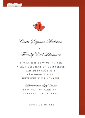 'Sweet Hearts' Wedding Invitation