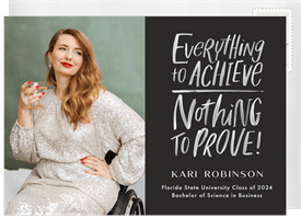 'Everything to Achieve' Graduation Announcement