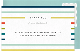 'Happy Hues' Graduation Thank You Note