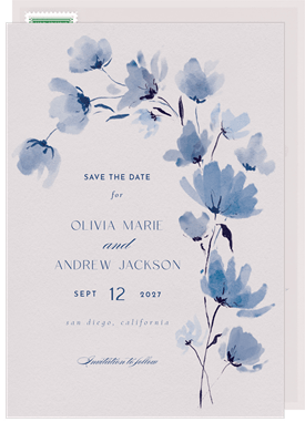 'Sweeping Blooms' Wedding Save the Date