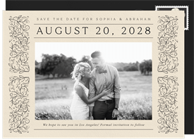 'Scrolling Vines' Wedding Save the Date