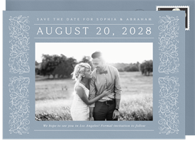 'Scrolling Vines' Wedding Save the Date