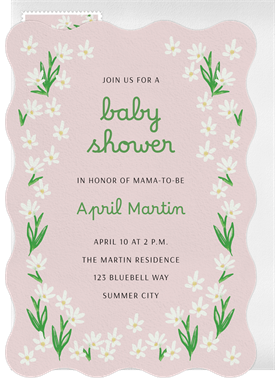 'Daisy Meadow' Baby Shower Invitation