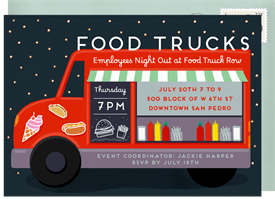 'Food Truck' Business Invitation