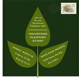 'Simple Sprout' Business Invitation