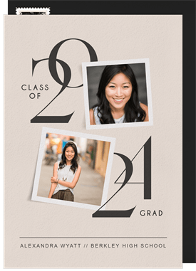 'Classy Class Year' Graduation Announcement