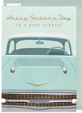 'Real Classic' Father's Day Card