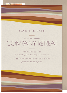 'Desert Retreat' Business Save the Date