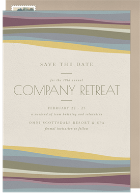 'Desert Retreat' Business Save the Date