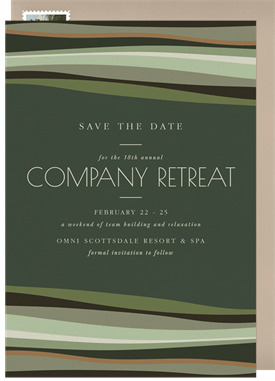 'Desert Retreat' Business Save the Date