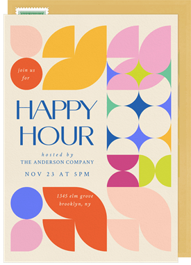 'Art Scene' Happy Hour Invitation