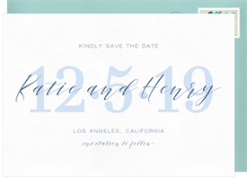 'Elegant Text Overlay' Wedding Save the Date