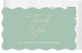 'Vibrant Waves' Company Retreat Thank You Note