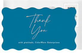 'Vibrant Waves' Company Retreat Thank You Note