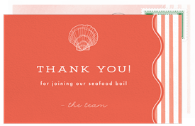 'Classic Seafood Boil' Company Retreat Thank You Note