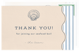 'Classic Seafood Boil' Company Retreat Thank You Note