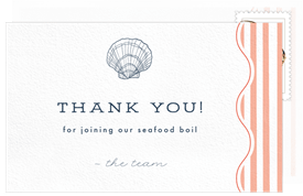 'Classic Seafood Boil' Company Retreat Thank You Note