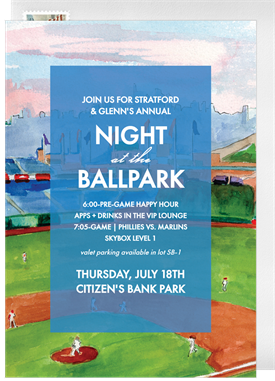 'Ballpark' Company Retreat Invitation