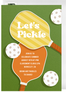 'Let's Pickle' Summer Party Invitation