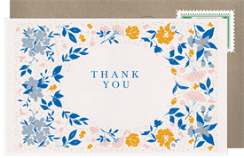 'Floral Meadow' Wedding Thank You Note