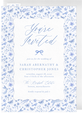 'Romantic Meadow' Wedding Invitation