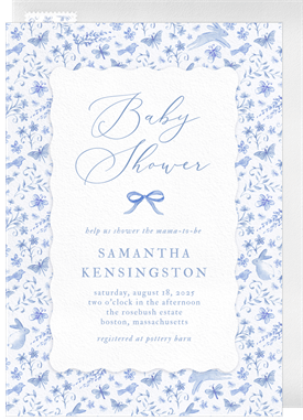'Romantic Meadow' Baby Shower Invitation