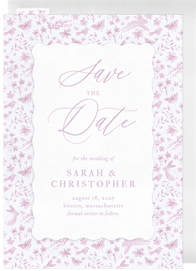 'Romantic Meadow' Wedding Save the Date