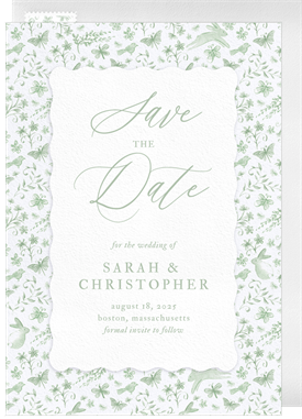 'Romantic Meadow' Wedding Save the Date