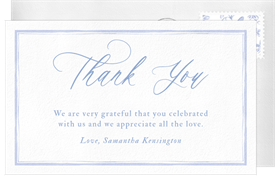 'Romantic Meadow' Wedding Thank You Note
