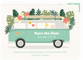 'Little Surfer' Baby Shower Save the Date