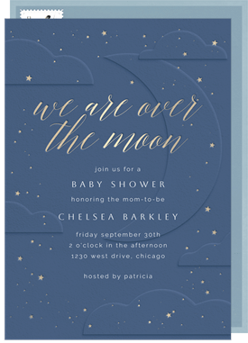 'Celestial Twinkle' Baby Shower Invitation