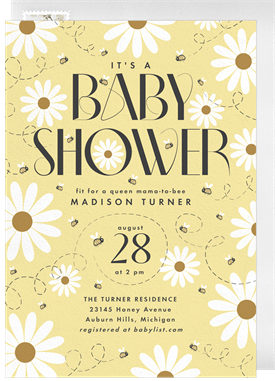 'Daisy Shower' Baby Shower Invitation