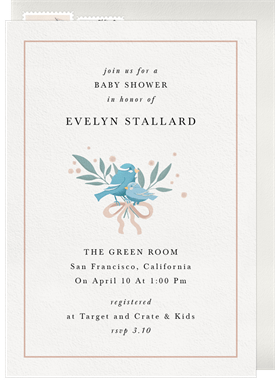 'Nested Love' Baby Shower Invitation